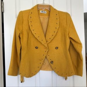 Yellow PeaCoat Blazer